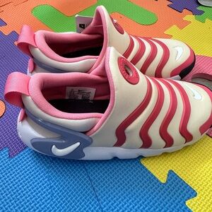 Nike Kids Pink and Cream Sneakers